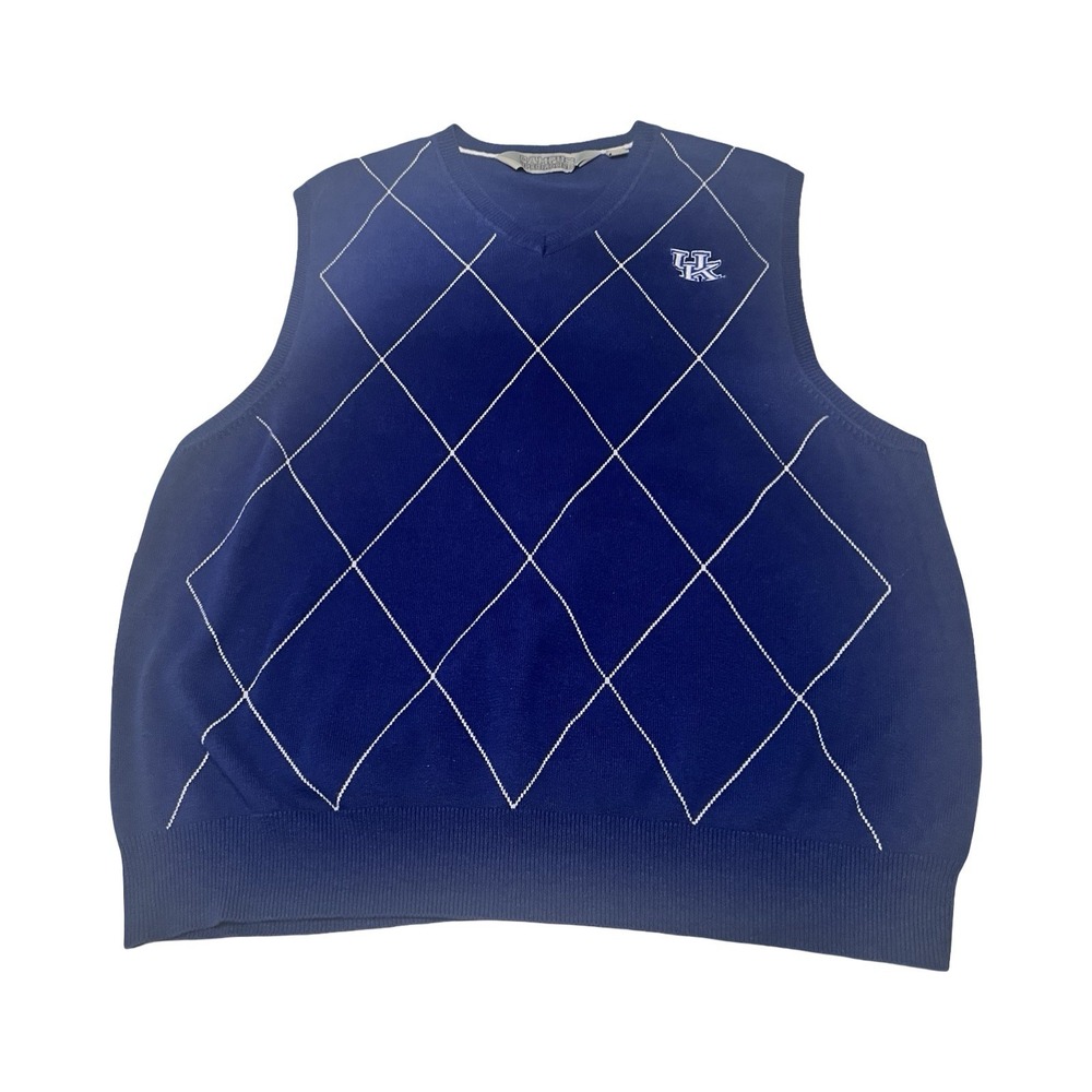 Campus Specialties NCAA UK University of Kentucky Wildcats Mens‎ L Argyle Vest